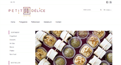 Desktop Screenshot of petit-delice.ch