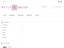 Tablet Screenshot of petit-delice.ch